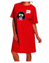 Stylish Owl Halloween Night Shirt Dress for Adults-Night Shirt-TooLoud-Red-One-Size-Fits-Most-Davson Sales