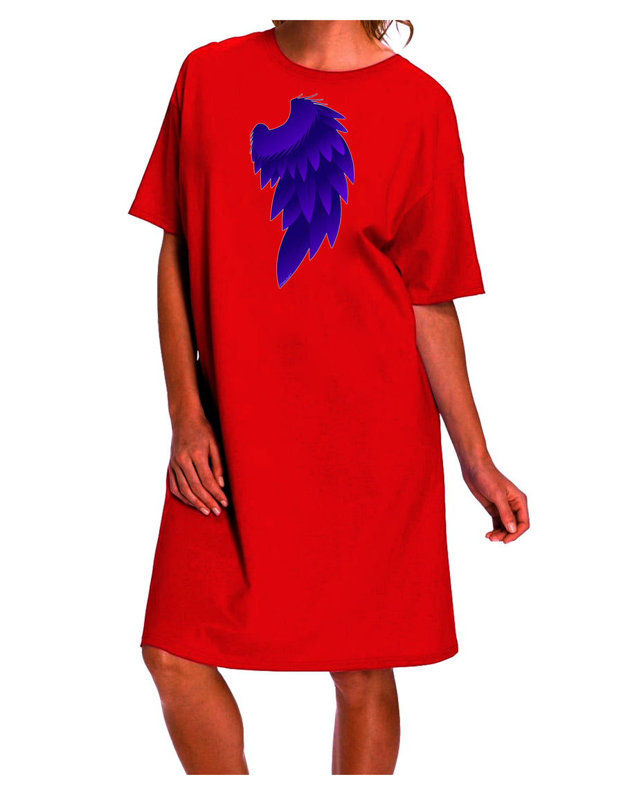 Elegant Dark Angel Wing Design - Exquisite Couples Adult Night Shirt Dress-Night Shirt-TooLoud-Red-One-Size-Davson Sales