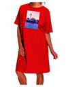 Watercolor Lighthouse 2 Adult Night Shirt Dress - A Captivating Blend of Artistry and Comfort for the Discerning Shopper-Night Shirt-TooLoud-Red-One-Size-Fits-Most-Davson Sales