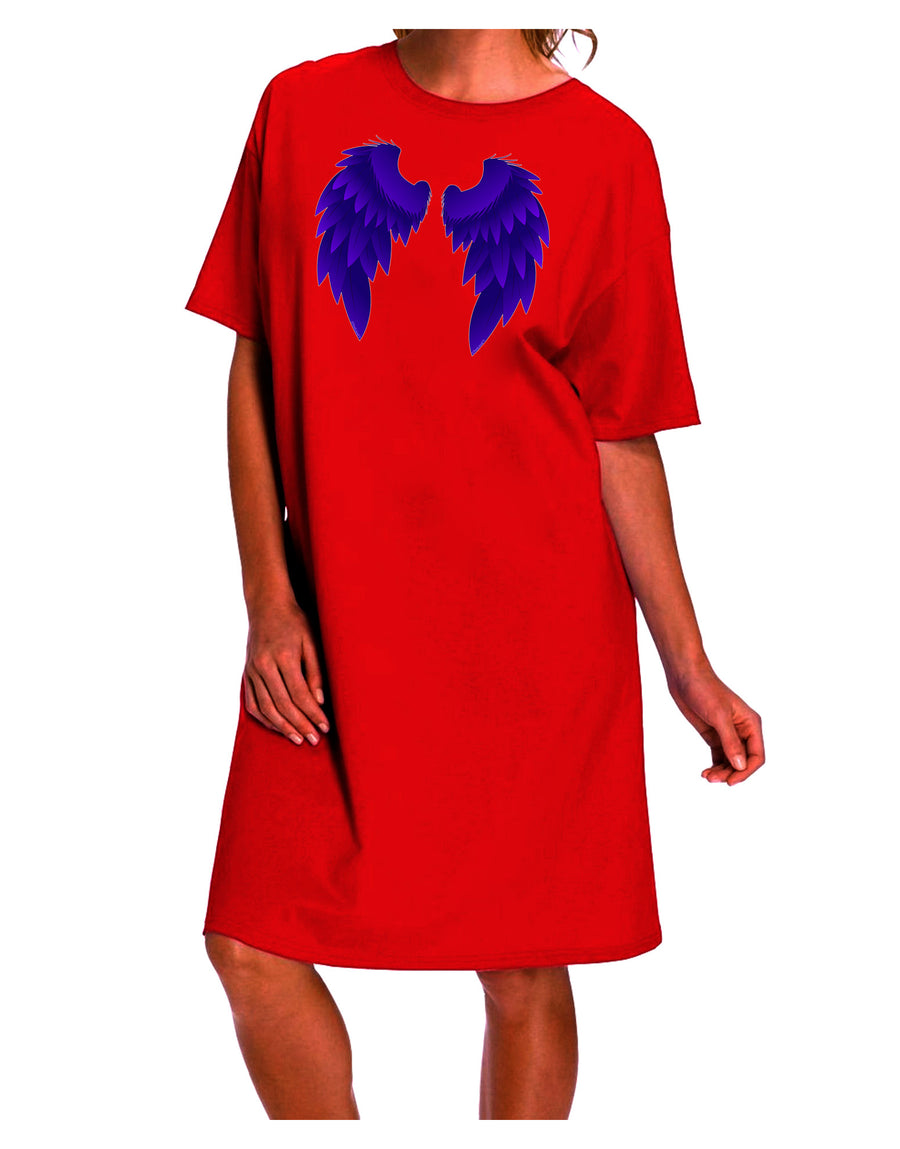 Stunning Dark Angel Wings Inspired Adult Night Shirt Dress-Night Shirt-TooLoud-Red-One-Size-Davson Sales