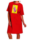 Loteria Solid Adult Night Shirt Dress by La Chancla-Night Shirt-TooLoud-Red-One-Size-Fits-Most-Davson Sales