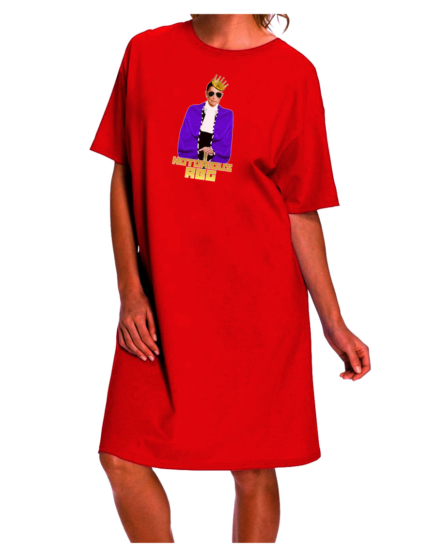 RBG-inspired Adult Night Shirt Dress with a Bold and Distinguished Appeal by TooLoud-Night Shirt-TooLoud-Red-One-Size-Davson Sales