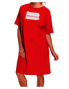 Pennsylvania - United States Shape Adult Night Shirt Dress offered by TooLoud-Night Shirt-TooLoud-Red-One-Size-Davson Sales