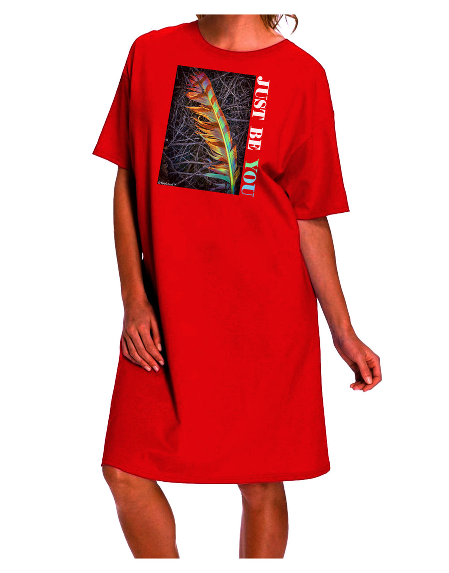 Exquisite and Distinctive Adult Night Shirt Dress for Unparalleled Style-Night Shirt-TooLoud-Red-One-Size-Fits-Most-Davson Sales