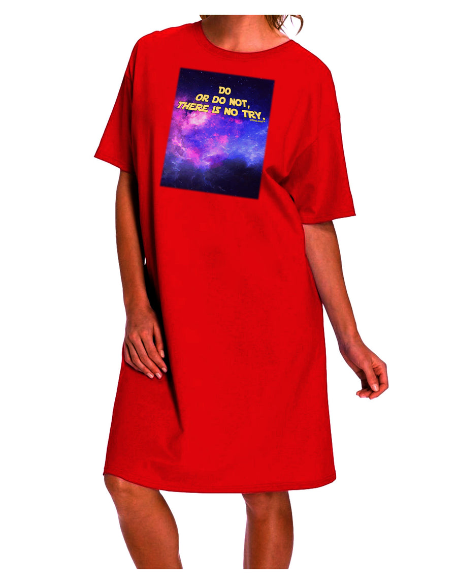 Stylish and Comfortable Adult Night Shirt Dress for Fashionable Individuals-Night Shirt-TooLoud-Red-One-Size-Fits-Most-Davson Sales