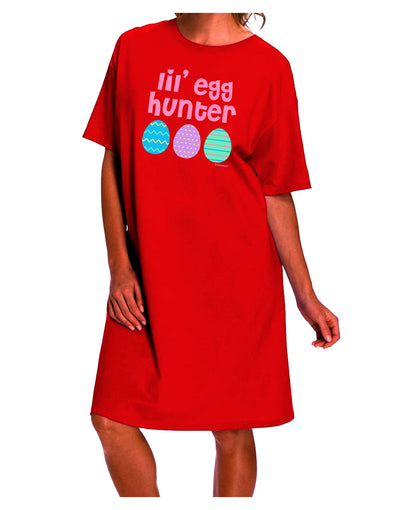 Easter-themed Pink Adult Night Shirt Dress by TooLoud - Perfect for the Lil' Egg Hunter-Night Shirt-TooLoud-Red-One-Size-Davson Sales