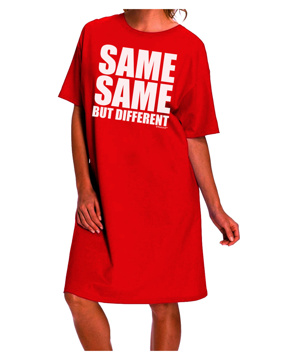 Unique and Distinctive Adult Night Shirt Dress-Night Shirt-TooLoud-Red-One-Size-Davson Sales