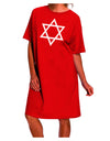 Stylish and Elegant Jewish Star of David Adult Night Shirt Dress by TooLoud-Night Shirt-TooLoud-Red-One-Size-Davson Sales