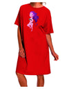 Seductive Succubus - Halloween Themed Elegant Night Shirt Dress for Adults-Night Shirt-TooLoud-Red-One-Size-Davson Sales