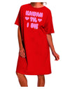 Kawaii Forever: Exquisite Magenta Adult Night Shirt Dress by TooLoud-Night Shirt-TooLoud-Red-One-Size-Davson Sales