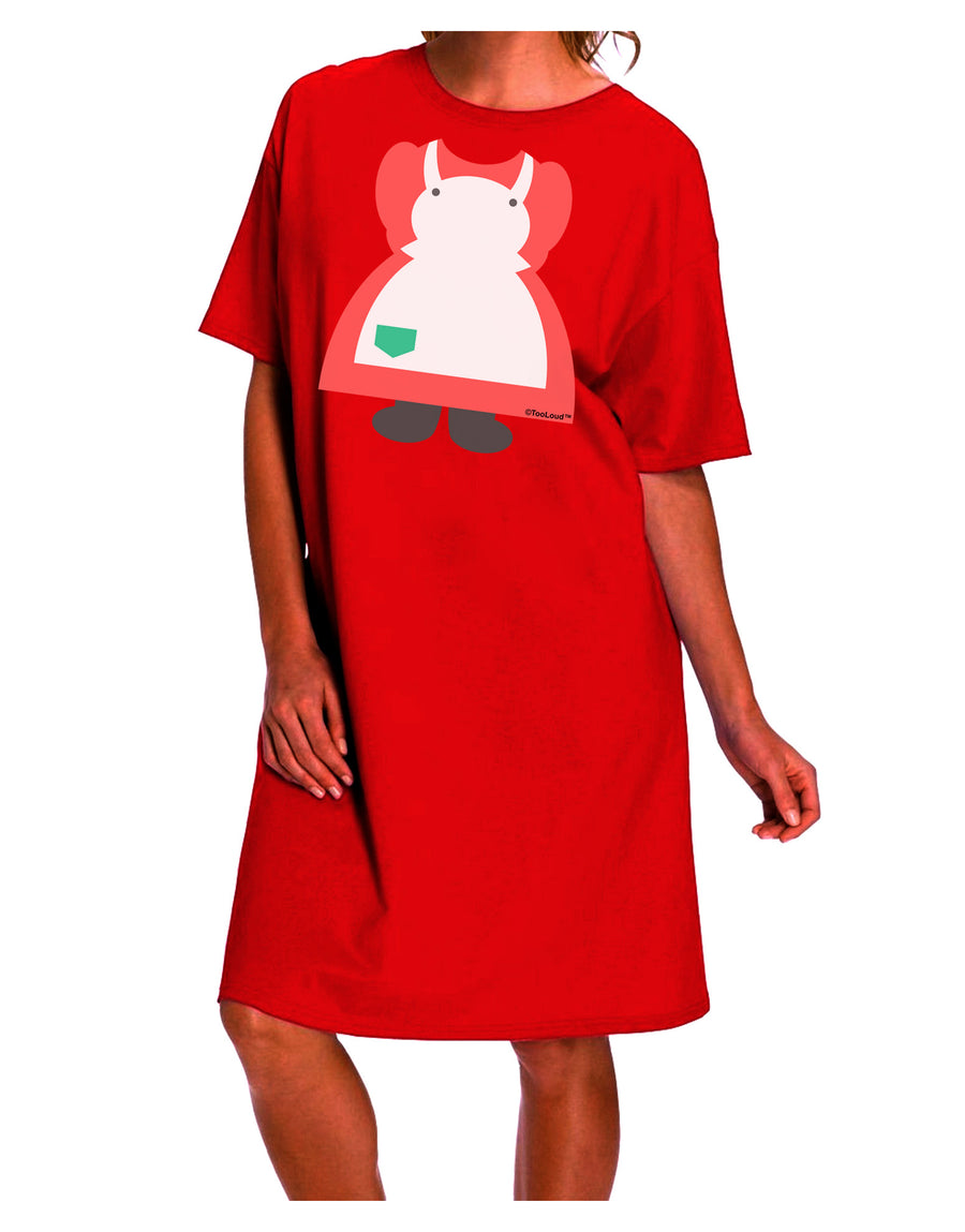 Stylish and Festive Mrs. Santa Claus Character Body Christmas Adult Night Shirt Dress-Night Shirt-TooLoud-Red-One-Size-Fits-Most-Davson Sales
