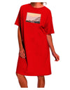 Stylish and Versatile Adult Night Shirt Dress - CO Sunset Cliffs Dark-Night Shirt-TooLoud-Red-One-Size-Davson Sales