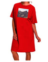 Stylish and Sophisticated: Arizona Saguaro Lake Mountains Adult Night Shirt Dress-Night Shirt-TooLoud-Red-One-Size-Fits-Most-Davson Sales