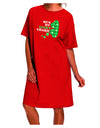 Lucky Charm Collection - Stylish Adult Night Shirt Dress-Night Shirt-TooLoud-Red-One-Size-Fits-Most-Davson Sales