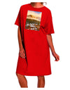 Stunning Nature Photography: Mountain Glow Adult Night Shirt Dress-Night Shirt-TooLoud-Red-One-Size-Fits-Most-Davson Sales