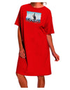 Stylish and Comfortable Adult Night Shirt Dress for Whale Watching in Mexico-Night Shirt-TooLoud-Red-One-Size-Fits-Most-Davson Sales