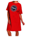 Proud National Guard Mom Dark Dark Night Shirt Dress Red One Size Tool