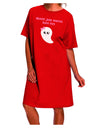 Stylish Halloween Night Shirt Dress - Embrace the Spooky Season with the Playful Ghouls-Night Shirt-TooLoud-Red-One-Size-Fits-Most-Davson Sales