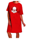 Halloween Adult Night Shirt Dress - Scary Clown Face B-Night Shirt-TooLoud-Red-One-Size-Davson Sales