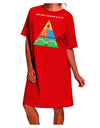 The Essential Food Groups of an Elf - Festive Adult Night Shirt Dress for Christmas-Night Shirt-TooLoud-Red-One-Size-Fits-Most-Davson Sales