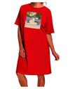 Diplodocus Longus - Nameless Adult Night Shirt Dress-Night Shirt-TooLoud-Red-One-Size-Fits-Most-Davson Sales
