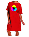 Stylish and Sophisticated CMYK Color Model Adult Night Shirt Dress by TooLoud-Night Shirt-TooLoud-Red-One-Size-Davson Sales