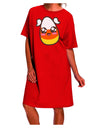 Stylish Halloween Night Shirt Dress for Girls - Candy Corn Family Theme-Night Shirt-TooLoud-Red-One-Size-Davson Sales