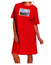 Pikes Peak Adult Night Shirt Dress - A Stylish and Comfortable Addition to Your Nightwear Collection-Night Shirt-TooLoud-Red-One-Size-Fits-Most-Davson Sales