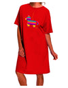 Vibrant Hanging Pinata Design Adult Night Shirt Dress by TooLoud-Night Shirt-TooLoud-Red-One-Size-Davson Sales