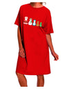 Stylish Christmas Matryoshka Nesting Dolls Night Shirt Dress for Adults-Night Shirt-TooLoud-Red-One-Size-Fits-Most-Davson Sales