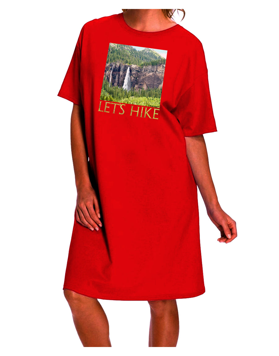 Stunning Cliffs - Embrace the Night with our Adult Night Shirt Dress-Night Shirt-TooLoud-Red-One-Size-Fits-Most-Davson Sales