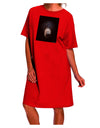 Elegant Nocturnal Attire: Black Bear-inspired Adult Night Shirt Dress-Night Shirt-TooLoud-Red-One-Size-Davson Sales