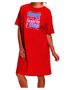 Friday - Adult Night Shirt Dress, the Perfect Addition to Your Wardrobe-Night Shirt-TooLoud-Red-One-Size-Davson Sales