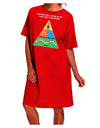 Essential Food Groups for Elves - Festive Adult Night Shirt Dress for Christmas-Night Shirt-TooLoud-Red-One-Size-Fits-Most-Davson Sales