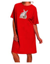 Stylish and Versatile Burro Cutout Adult Night Shirt Dress-Night Shirt-TooLoud-Red-One-Size-Davson Sales