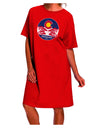 Stylish and Trendy Grunge Colorado Emblem Flag Night Shirt Dress for Adults-Night Shirt-TooLoud-Red-One-Size-Fits-Most-Davson Sales