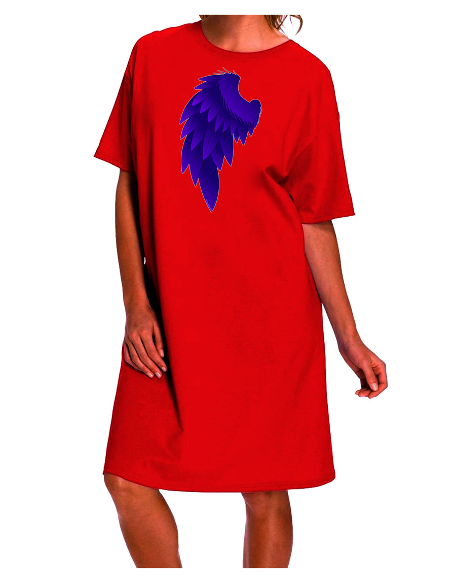 Exquisite Dark Angel Wing Design - Elegant Couples Adult Night Shirt Dress-Night Shirt-TooLoud-Red-One-Size-Davson Sales