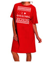 Festive and Stylish Adult Night Shirt Dress for Christmas Celebrations-Night Shirt-TooLoud-Red-One-Size-Fits-Most-Davson Sales