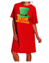 Stylish St. Patrick's Day Adult Night Shirt Dress by TooLoud-Night Shirt-TooLoud-Red-One-Size-Davson Sales