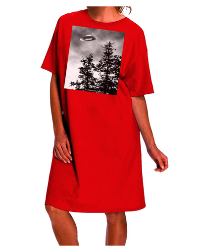 Extraterrestrial Adult Night Shirt Dress - A Captivating UFO-Inspired Collection by TooLoud-Night Shirt-TooLoud-Red-One-Size-Davson Sales