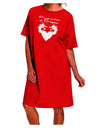 Elegant and Empowering Adult Night Shirt Dress for Dragon Enthusiasts-Night Shirt-TooLoud-Red-One-Size-Fits-Most-Davson Sales