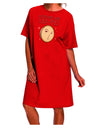 Elegant and Eye-Catching Sen-pie Adult Night Shirt Dress-Night Shirt-TooLoud-Red-One-Size-Davson Sales