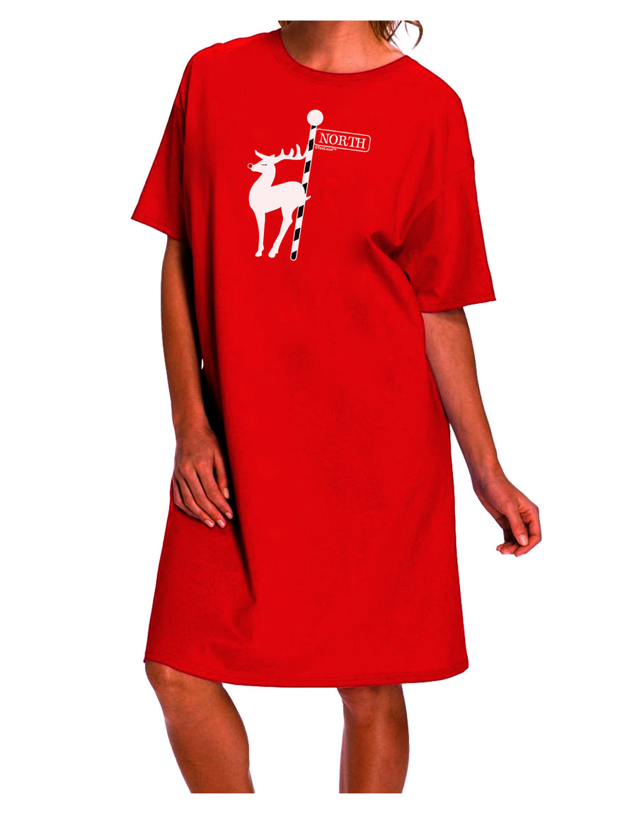 Rudolf the Ratchet Reindeer Adult Night Shirt Dress - A Stylish and Comfortable Choice for Nightwear-Night Shirt-TooLoud-Red-One-Size-Fits-Most-Davson Sales