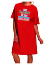 Armed Forces Blue Adult Night Shirt Dress: A Tribute to Our Heroes-Night Shirt-TooLoud-Red-One-Size-Davson Sales