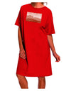 Stylish and Versatile Red Planet Landscape Adult Night Shirt Dress-Night Shirt-TooLoud-Red-One-Size-Fits-Most-Davson Sales