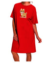 Stylish and Adorable Adult Night Shirt Dress featuring a Kawaii Standing Puppy