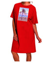 Stylish and Versatile California Beach Filter Adult Night Shirt Dress-Night Shirt-TooLoud-Red-One-Size-Fits-Most-Davson Sales