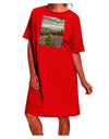 Exquisite Nature Photography: Pine Kingdom Adult Night Shirt Dress-Night Shirt-TooLoud-Red-One-Size-Fits-Most-Davson Sales