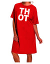 Stylish and Sophisticated Adult Night Shirt Dress with Bold Text-Night Shirt-TooLoud-Red-One-Size-Fits-Most-Davson Sales