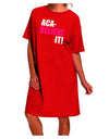 Stylish and Sophisticated Adult Night Shirt Dress by Aca Believe It-Night Shirt-TooLoud-Red-One-Size-Fits-Most-Davson Sales